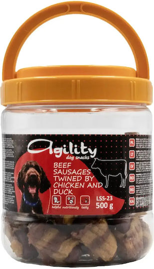 Agility Dog Salami with Beef Chicken Duck and Meat 500g