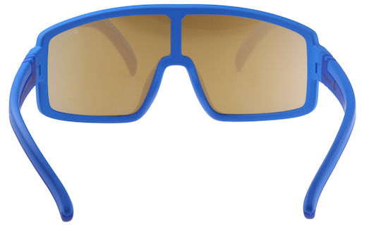 R2 Cycling Glasses with Blue Frame and Multicolour Lenses
