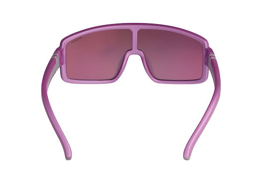 R2 Cycling Glasses with Purple Frame and Multicolour Lenses