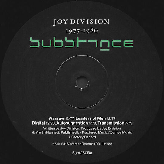 Joy Division Substance Vinyl