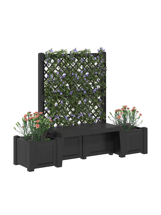 Outdoor Bench Made of Polypropylene 173x49x135.5cm
