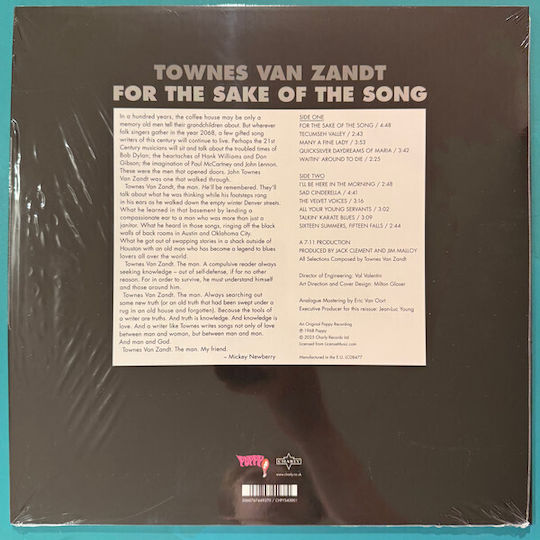 Townes Van Zandt Sake Song Vinyl