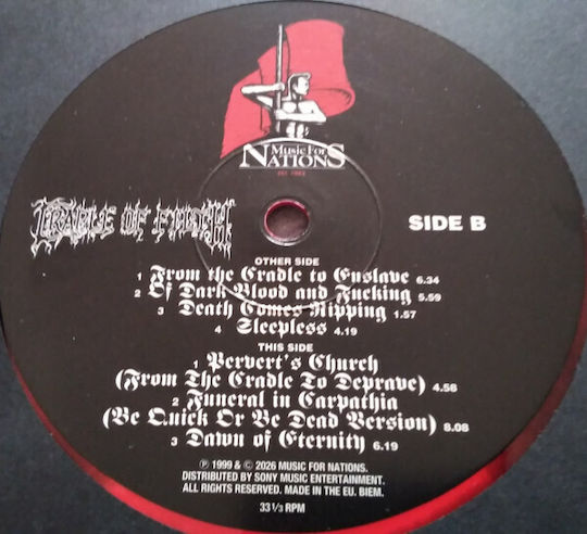 Cradle Filth From Cradle To Enslave Vinyl