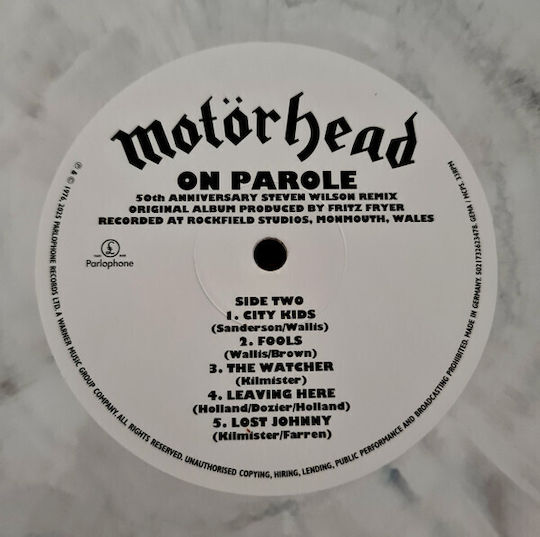 Motörhead On Parole Steven Wilson Remix Vinyl