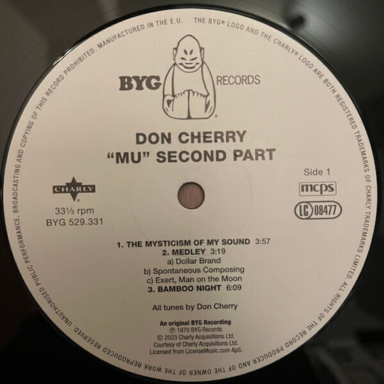 Don Cherry Mu Second Part Vinyl