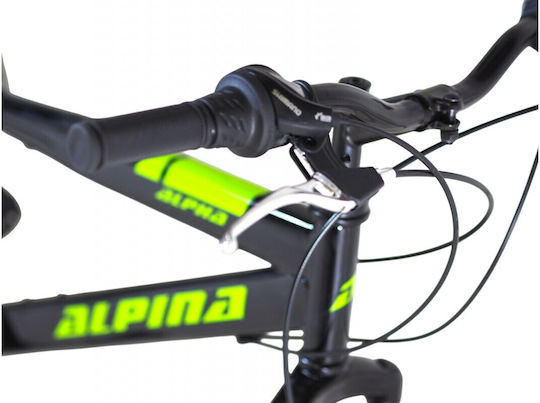 Alpina 21t/s 26 Zoll Schwarzes Mountainbike mit Geschwindigkeiten