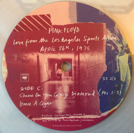 Pink Floyd Live From Los Angeles Sports Arena April 26th 1975 Vinyl Box Set