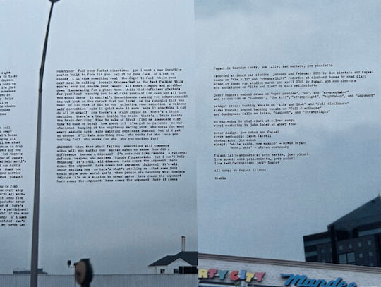 Fugazi Argument Vinyl