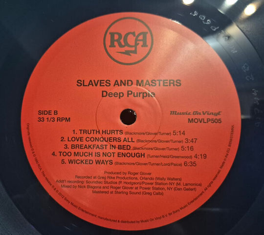 Deep Purple Slaves & Masters 1 Vinyl