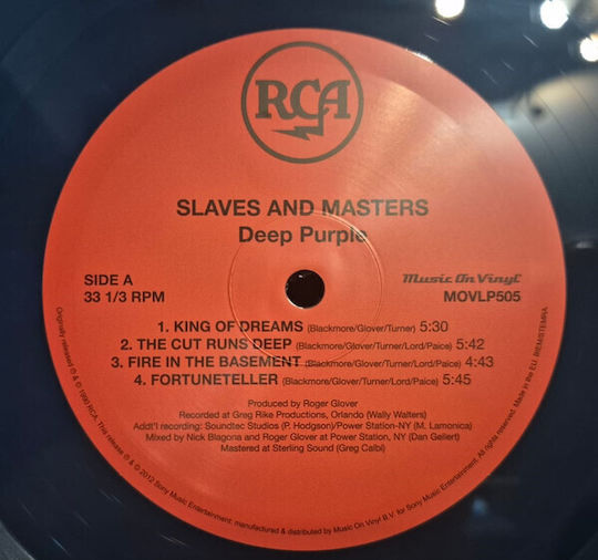 Deep Purple Slaves & Masters 1 Vinyl