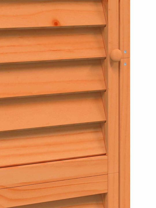Wooden Garden Shed L0.59xW0.56xH1.76m
