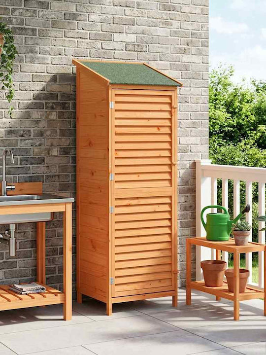 Wooden Garden Shed L0.59xW0.56xH1.76m
