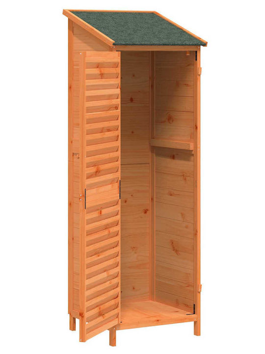Wooden Garden Shed L0.59xW0.56xH1.76m