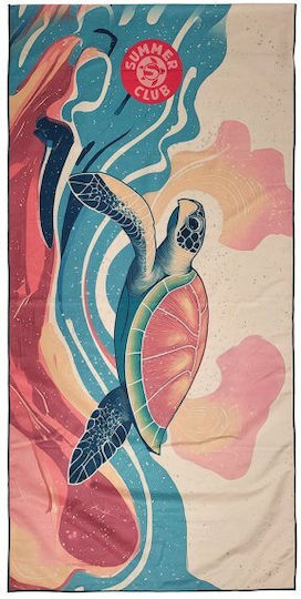 Beach Towel Turtle 180x90 Cm 370gr T.foam 0136