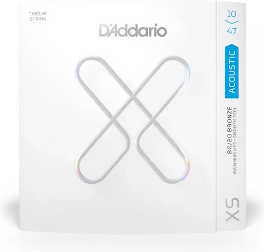 Daddario Set of Phosphor Bronze Acoustic Guitar Strings 10 - 47