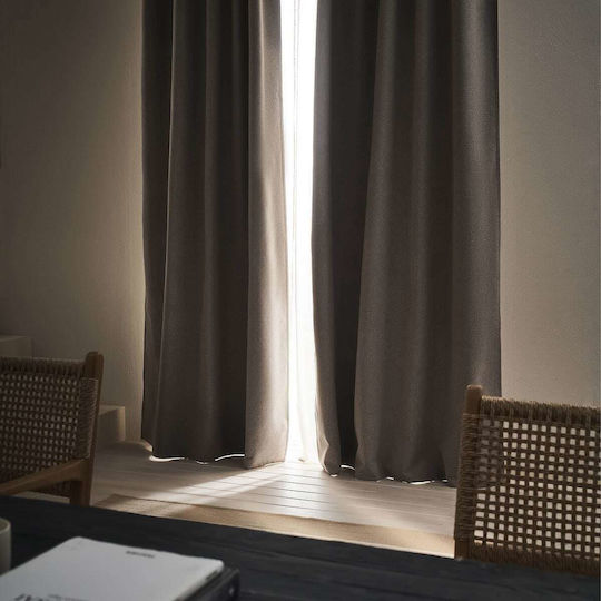 Плат Завеса С Метър 280cm Gofis Home Nap Топъл Бежов 129