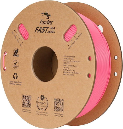 Creality3D Filament PLA Pentru Imprimantă 3D 1.75mm Roz 1kg 1 Bucată Bobină