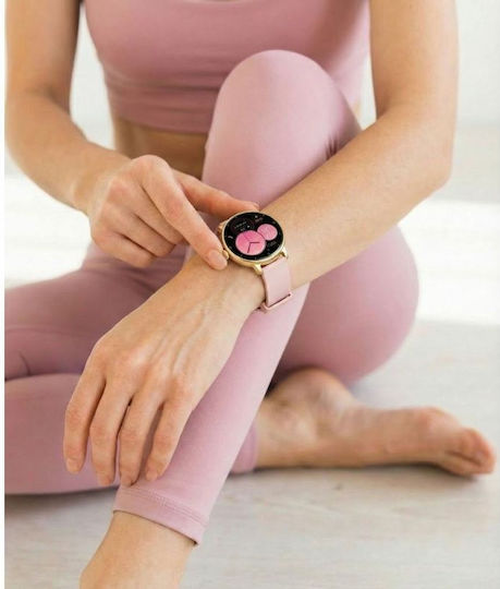 Gravity GT33-1 41mm Smartwatch with Heart Rate Monitor Golden