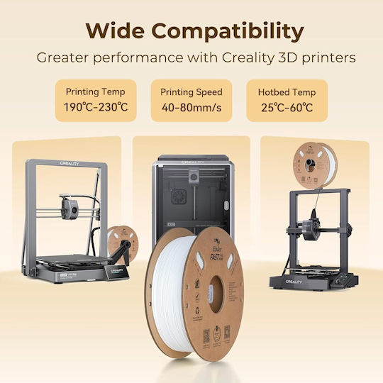 Creality3D PLA 3D Printer Filament 1.75mm Γκρι 1kg