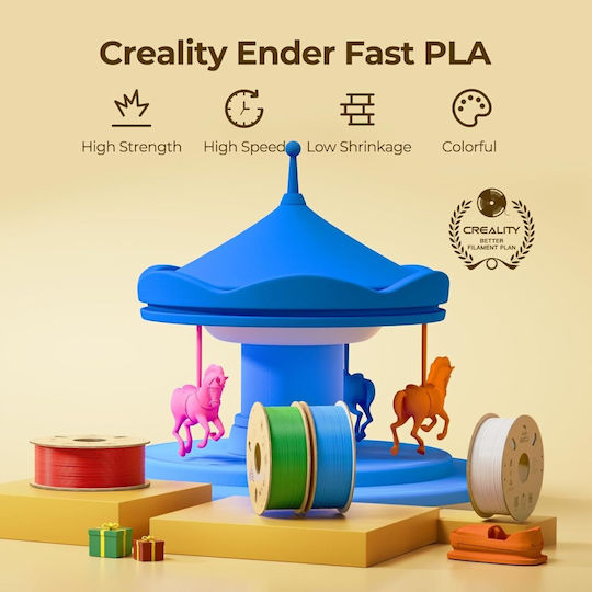 Creality3D PLA 3D Принтер Филамент 1.75мм Черен 1кг
