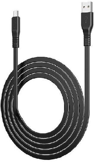 Borofone BX23 Flach USB 2.0 auf Micro-USB-Kabel Schwarz 1m 1Stück