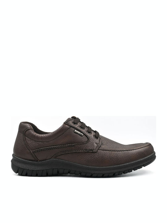 Pantofi Casual Pentru Bărbați Anatomici Din Piele Maro