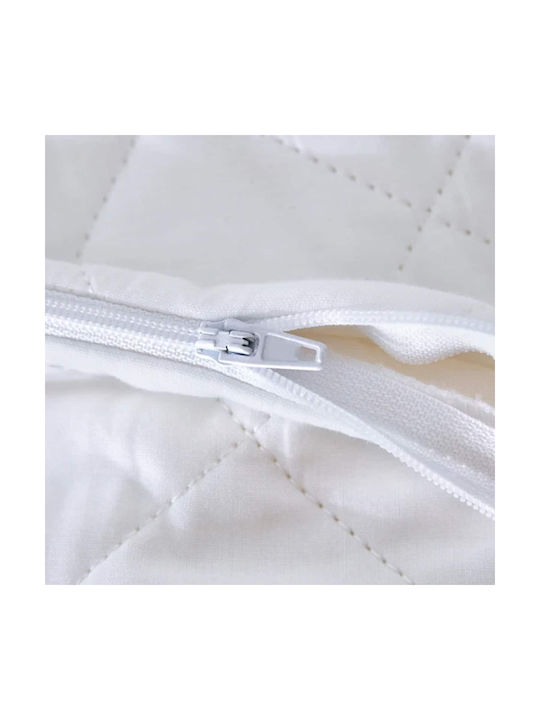 Astron Italy Set Quilted Pillow Protectors White 50x70cm