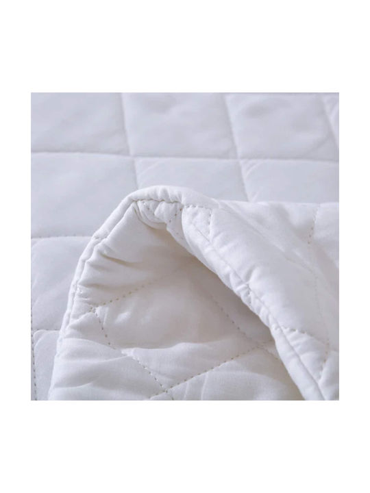 Astron Italy Quilted Pillow Protector Set White 50x70cm
