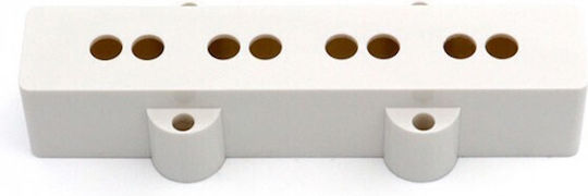 Pickup Cover Jazz Bass White