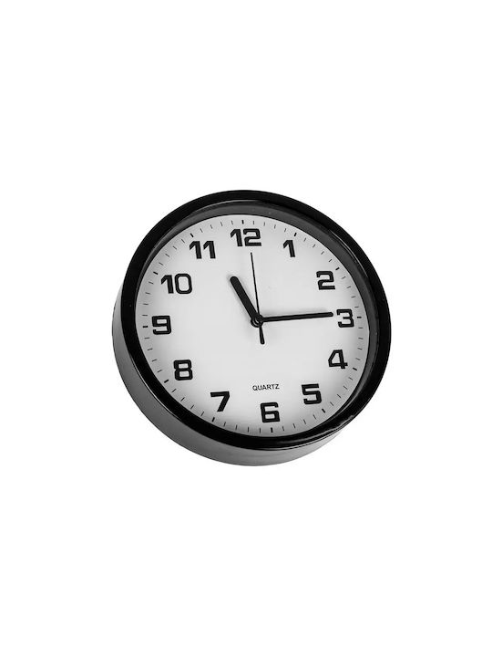 Ceas de Perete Clasic Analogic 20cm Negru cu Mecanism Quartz Silențios