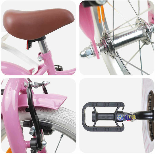 vidaXL 12" Παιδικό Ποδήλατo BMX Ροζ