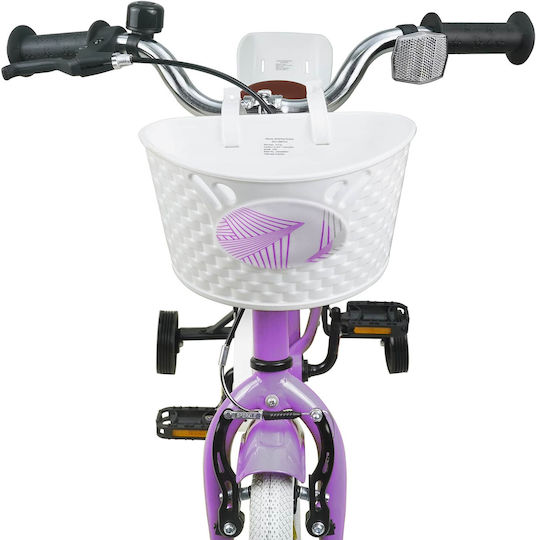 vidaXL 12 Inch Kids' Bicycle BMX Purple