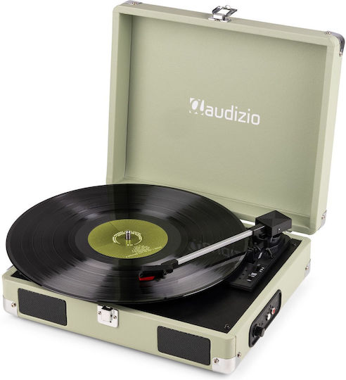 Audizio RP111G 102.037 Βαλιτσάκι Πικάπ με Belt Drive, Προενίσχυση και Ενσωματωμένα Ηχεία Πράσινο / Λαδί