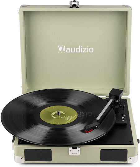 Audizio RP111G 102.037 Βαλιτσάκι Πικάπ με Belt Drive, Προενίσχυση και Ενσωματωμένα Ηχεία Πράσινο / Λαδί