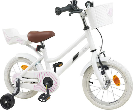 vidaXL 12" Детско Колело BMX Бяло