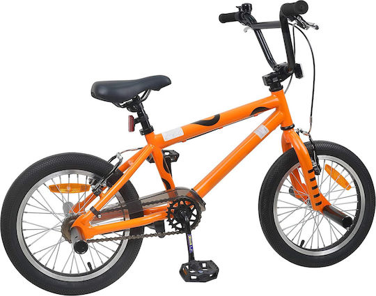 vidaXL 16" Детски Велосипед BMX Оранжев