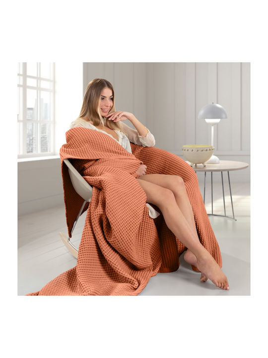 Guy Laroche Eternity Decke Piqué Übergröße 230x240cm Terra