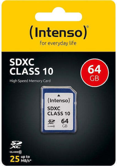 Intenso SDXC 64GB Клас 10 Висока Скорост 20MB/s