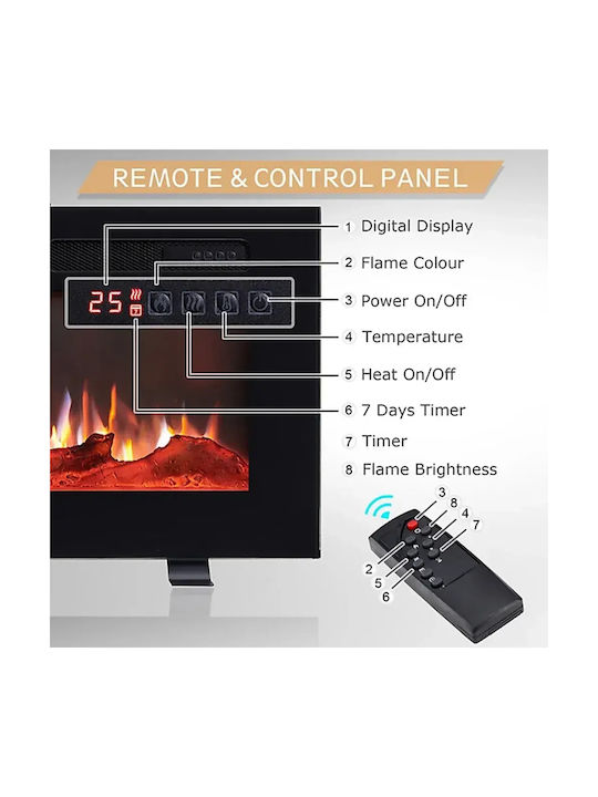 Pan100el Electric Fireplace 100cm
