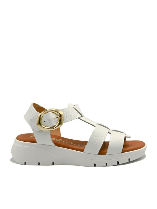 Leather Women's Anatomic White Sandals