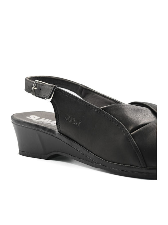 Leather Women's Anatomic Black Sandals