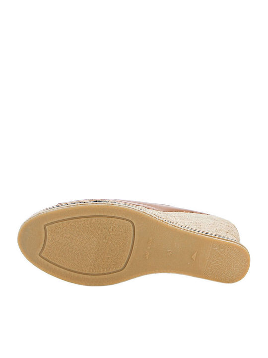 Platforme Dama Tip Espadrile Tabac Maro