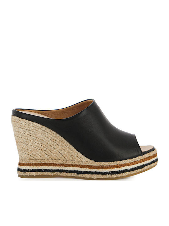 Women's Summer Platforms in Black Espadrille Style