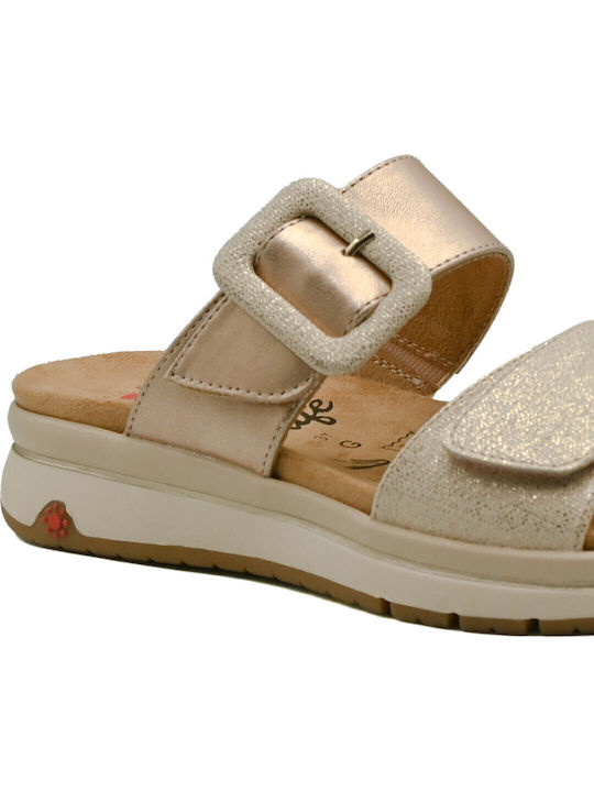 Anatomic Summer Women's Platform Slippers In Gold Style