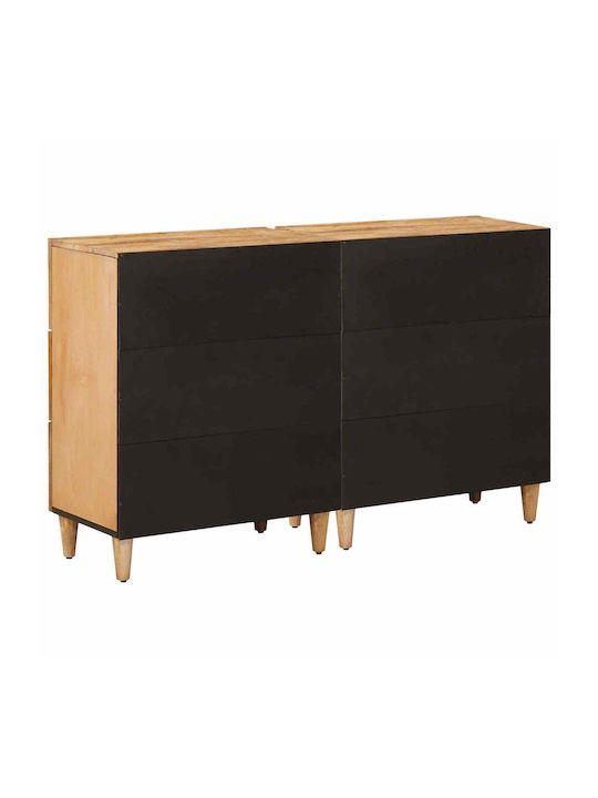 Bufet din Lemn Masiv cu Sertare Maro 60x33.5x75cm