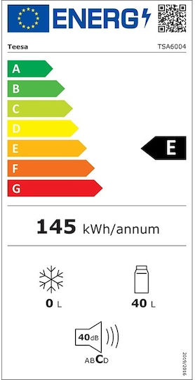 Teesa Frigider Portabil 40lt 100-240V Negru