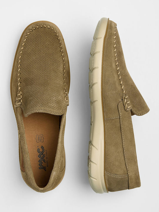 Leather Men's Loafers In Brown Colour