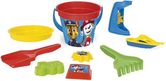 Wader Paw Patrol Σετ Κουβαδάκι Παραλίας με Αξεσουάρ Μπεζ 9τμχ