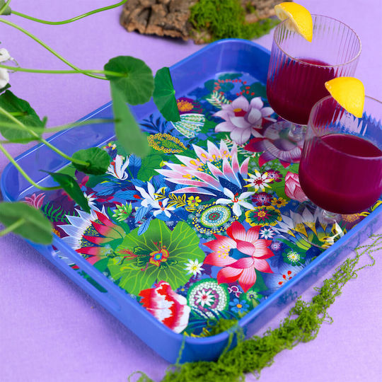 Serving Tray Pylones Aperitime Fleurs D' Eau