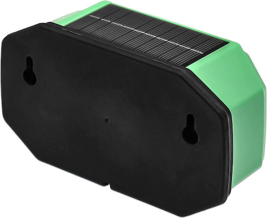 Solar Animal Repellent Birds Rodents Ultrasonic 4 Functions Pir Motion Sensor Led Flash Green Oem